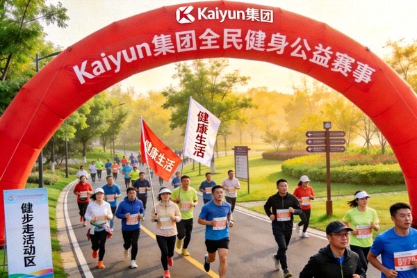 Kaiyun集团全民健身公益赛事活动现场 - 市民在公园里积极参与健步走活动